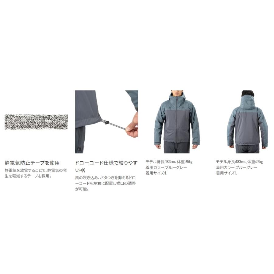 シマノ (Shimano) RB-034W グレー Lサイズ (インサレーション レイン