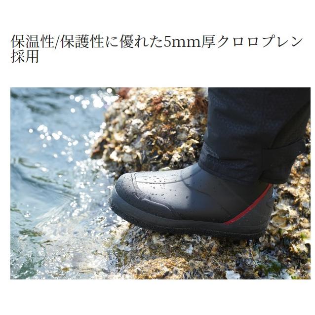 シマノ (Shimano) FB-035W ブラックレッド XLサイズ (27.0〜27.5cm) サーマルブーツ W カットラバーピンフェルト_4