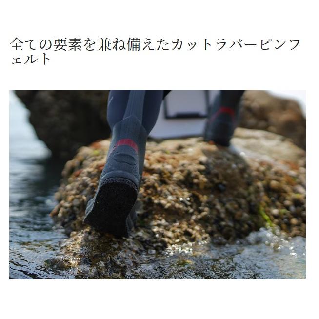 シマノ (Shimano) FB-035W ブラックレッド XLサイズ (27.0〜27.5cm) サーマルブーツ W カットラバーピンフェルト_5