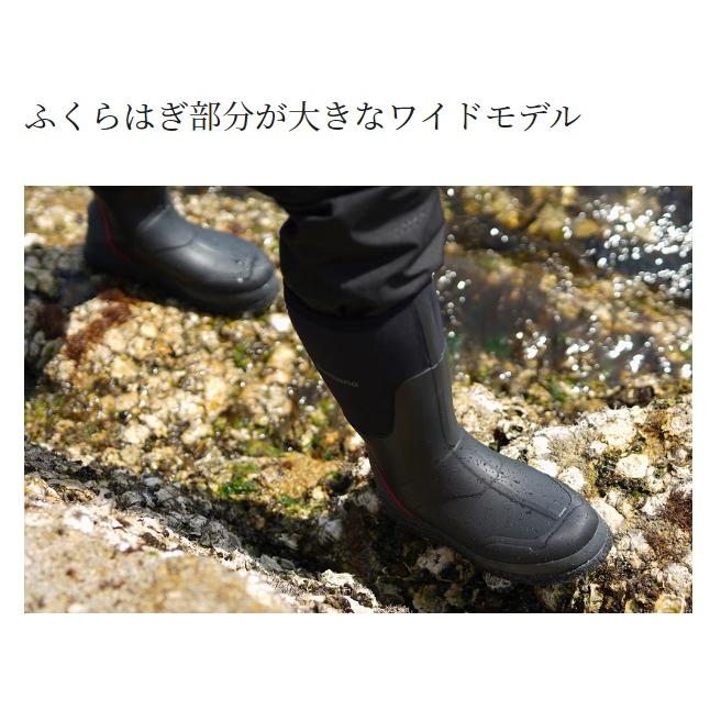 シマノ (Shimano) FB-035W ブラックレッド XLサイズ (27.0〜27.5cm) サーマルブーツ W カットラバーピンフェルト_6