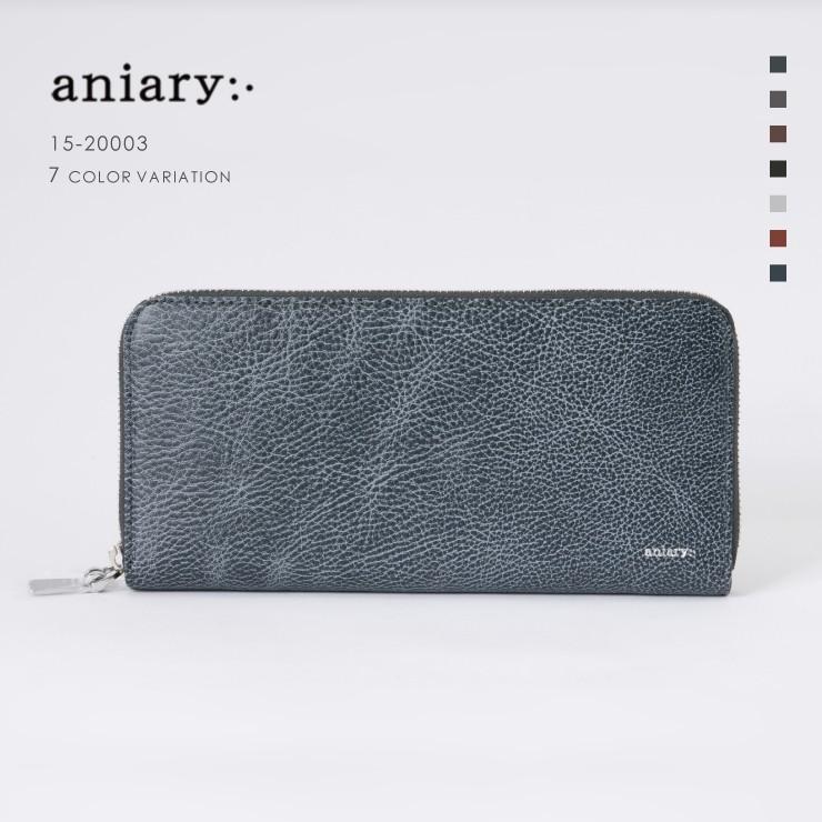ウォレット 長財布 メンズ アニアリ Aniary グラインドレザー 牛革 Wallet 15 003 Aniary Yahoo Shop 通販 Yahoo ショッピング
