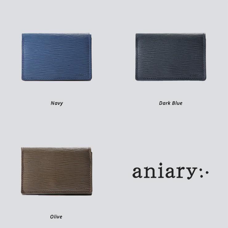 カードケース　名刺入れ　メンズ アニアリ・aniary　ウェーブレザー 牛革 Card Case 16-20004 | aniary | 02
