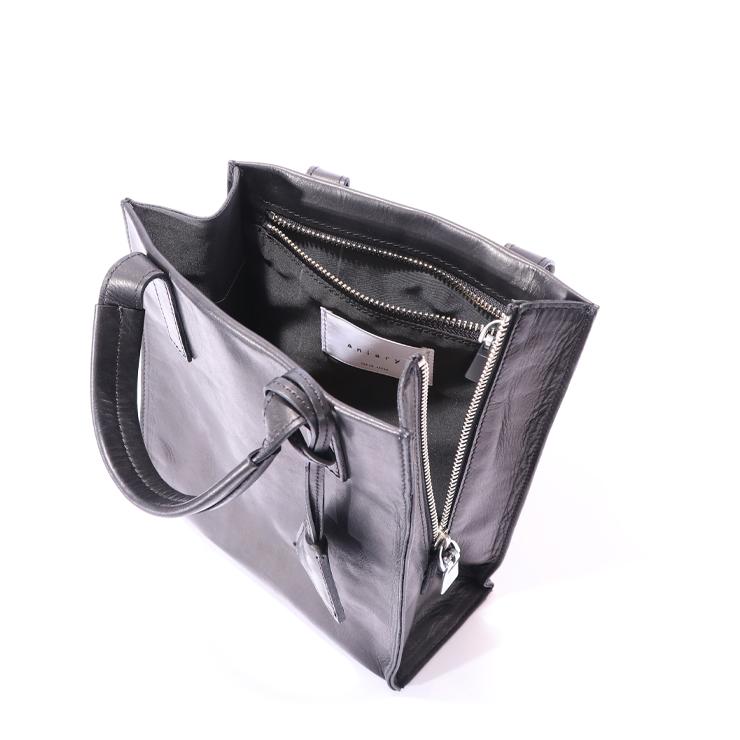 aniary ミニトートバッグ　牛革 aniary アニアリ レザーミニトートバッグ 07-02010 Shrink