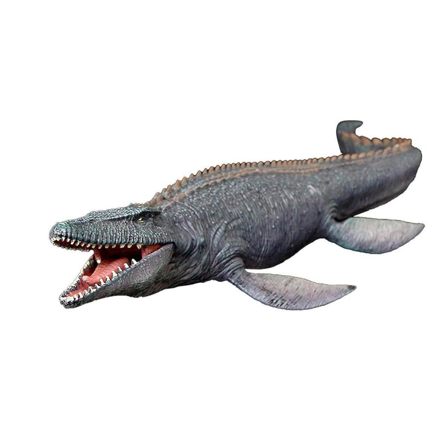 恐竜 フィギュア モササウルス リアル ダイナソー おもちゃ 海竜 グレー キッズ 恐竜好き プレゼント | 