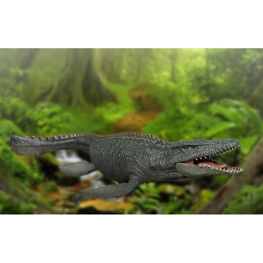 恐竜 フィギュア モササウルス リアル ダイナソー おもちゃ 海竜 グレー キッズ 恐竜好き プレゼント |  | 02