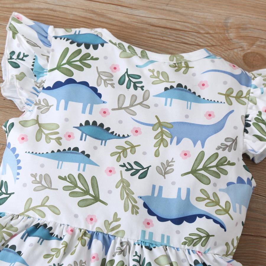 品質一番の 恐竜柄 かわいい ワンピース キッズ キャミ ワンピ 子供服 ダイナソー 個性的 恐竜女子 春夏 ホワイト ブルー ピンク ドット グリーン 総柄 Dfh033 ワンピース チュニック Www Littleangelaroundtheworld Com