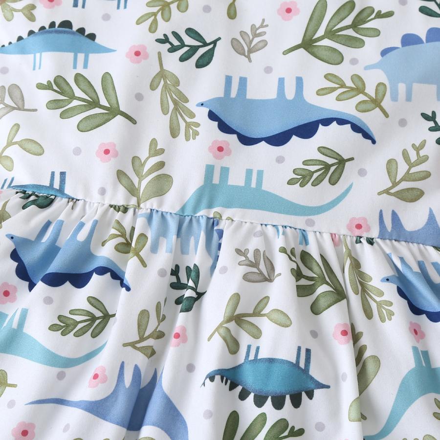 品質一番の 恐竜柄 かわいい ワンピース キッズ キャミ ワンピ 子供服 ダイナソー 個性的 恐竜女子 春夏 ホワイト ブルー ピンク ドット グリーン 総柄 Dfh033 ワンピース チュニック Www Littleangelaroundtheworld Com