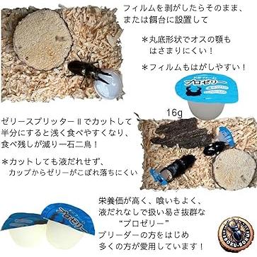 お得！KBファーム プロゼリー 16g×60個 国産 高タンパク 昆虫ゼリー バナナ味 クワガタ カブトムシ 成虫用 |  | 04