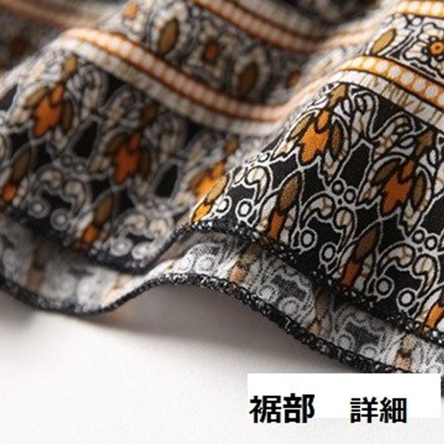 【送料無料】20%off レトロ風 ボヘミアン Ｖネック エスニック ロング ワンピース リゾート 薄手 休日 ワンピース レディース kr230 |  | 12