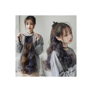 【送料無料】30%off ポニーテール 部分ウィッグ かんたん装着 グラデーションカラー ボリュームアップ ツインテール 巻き髪 コスプレ kr332 |  | 01