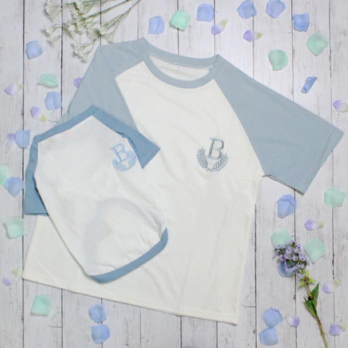 【送料無料】30%off ラグランTシャツ　イエロー　ライトブルー　犬　猫　お揃い　ペア　飼い主　大人用 フリー krd09_1 |  | 04