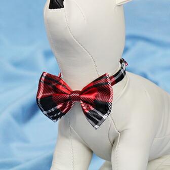 【送料無料】＼1000円ポッキリ／ ワンちゃん ネコちゃん チェック柄 チェッカーフラッグ柄 お花 鈴 蝶ネクタイ アクセサリー 首輪 カワイイ 赤 ピンク 白 krd16 | 