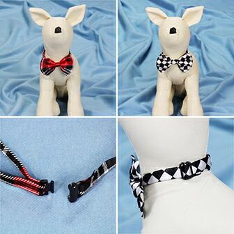 【送料無料】＼1000円ポッキリ／ ワンちゃん ネコちゃん チェック柄 チェッカーフラッグ柄 お花 鈴 蝶ネクタイ アクセサリー 首輪 カワイイ 赤 ピンク 白 krd16 |  | 04