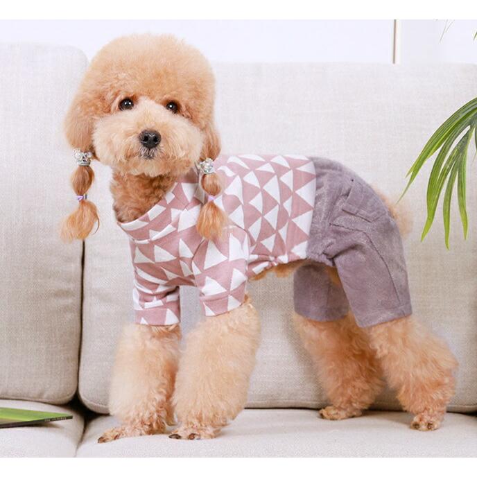 【送料無料】 ＼1000ポッキリ／ドッグウェア キャットウェア 犬服 猫服 つなぎ 北欧風 重ね着風  krd17 | 