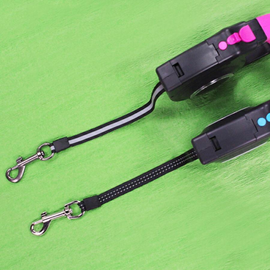 【送料無料】30%off 伸縮 ペットリード ペット リード 最長約4m LED ピンク ブルー ライト付き 夕方 夜 小型犬 中型犬 約15kgまで 自動巻き取り式 散歩 krd18 |  | 06