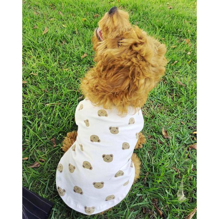 【送料無料】＼1000ポッキリ／ 犬服 ドッグウェア 猫服 キャットウェア 映え 半袖 犬 猫 カジュアル カットソー 抜け毛防止  ペット服 ペットウェア くま krd53 |  | 07