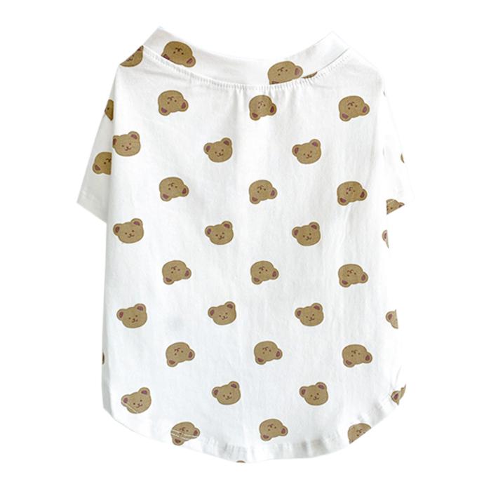 【送料無料】＼1000ポッキリ／ 犬服 ドッグウェア 猫服 キャットウェア 映え 半袖 犬 猫 カジュアル カットソー 抜け毛防止  ペット服 ペットウェア くま krd53 |  | 09