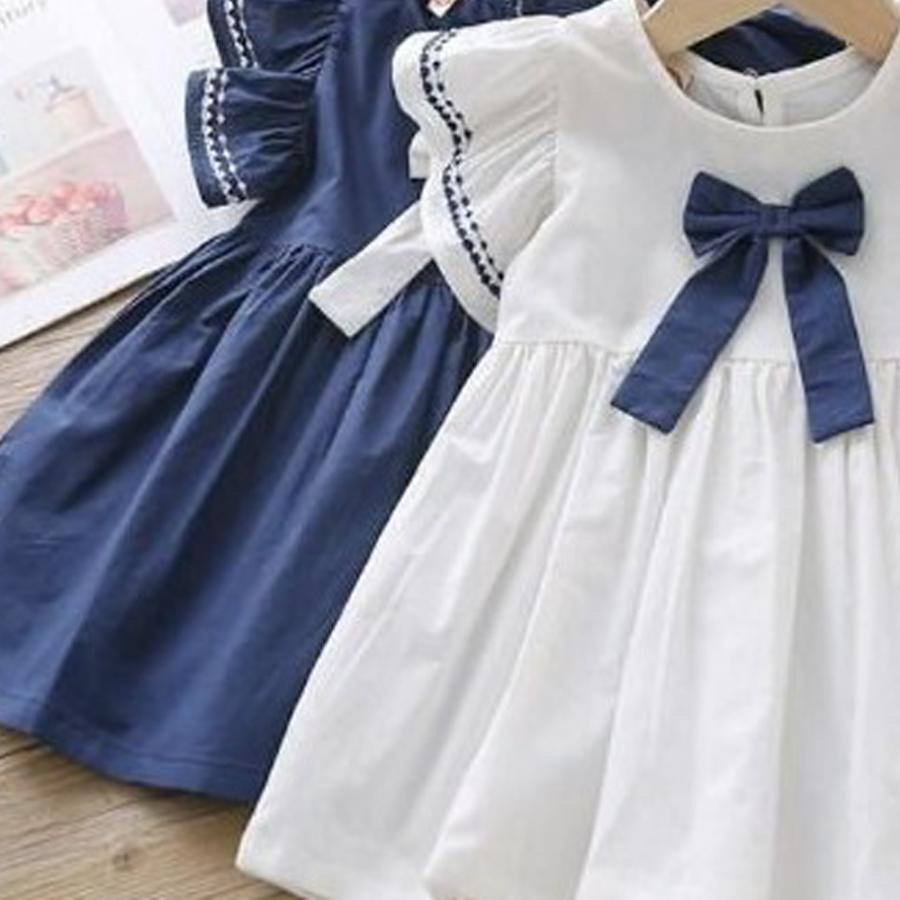 【送料無料】50%off キッズ  ベビー 女の子 ワンピース ドレス フリル リボン 刺繍 ギャザー おしゃれ お出かけ | 