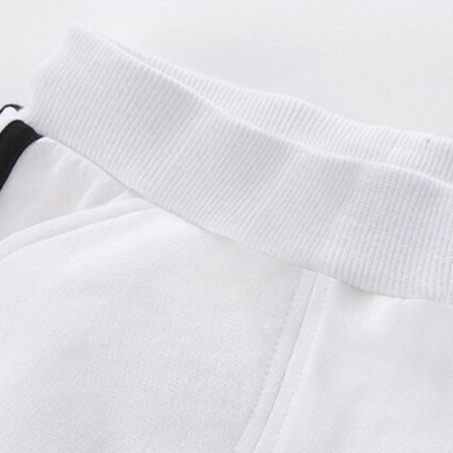 【送料無料】40％off キッズ  ベビー ショートパンツ ハーフパンツ ライン 2ライン ホワイト ピンク ブラック 100 110 krk36 |  | 07