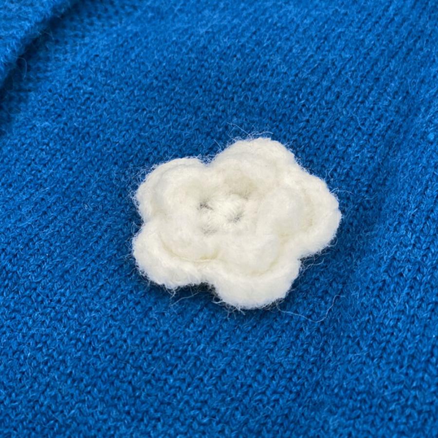 【送料無料】 40%off ベビー キッズ カーディガン セーター ニット 花 可愛い おしゃれ 無地 シンプル 110 120 krk42 |  | 06