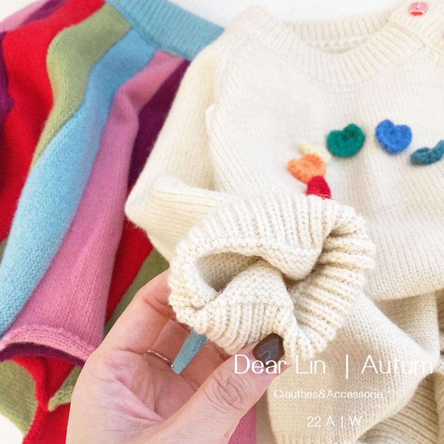 【送料無料】40%off　キッズ　ベビー　ニット　セーター　カラフル　虹色　ゆったり　可愛い　オーバーサイズ　110　120　krk44 |  | 01