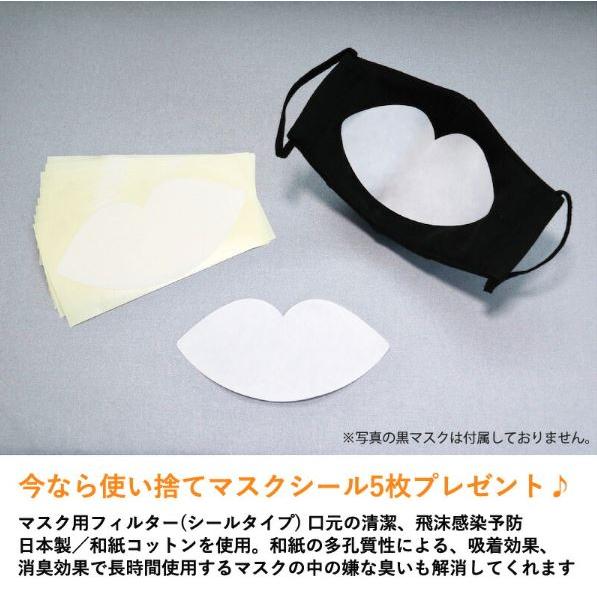 【送料無料】日本製 100枚入り 大人用 マスクフィルター(シールタイプ) 和紙コットン素材 使い捨て マスク専用 取り替えシート 大人用 レギュラーサイズ 国産 |  | 02