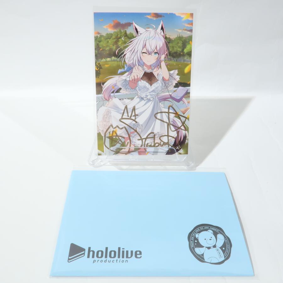 ホロライブ 白上フブキ 誕生日記念2021 購入特典 直筆サイン入り あさ  