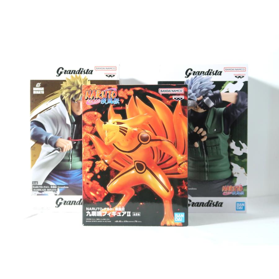 NARUTO 疾風伝 波風ミナト/はたけカカシ/九喇嘛 Aver. フィギュア3体