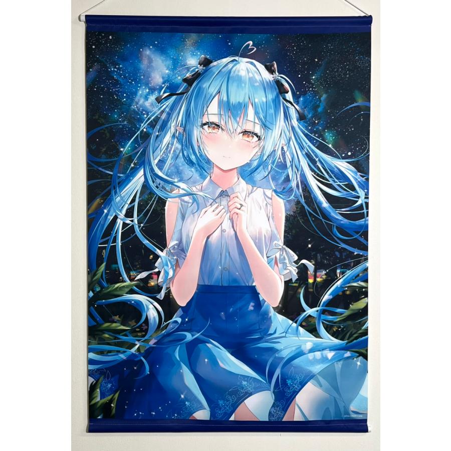 数量限定版 雪花ラミィ 活動一周年記念グッズ 直筆 タペストリー キーホルダー ホロライブ VTuber 雪花ラミィ 活動一周年記念 B2タペストリー