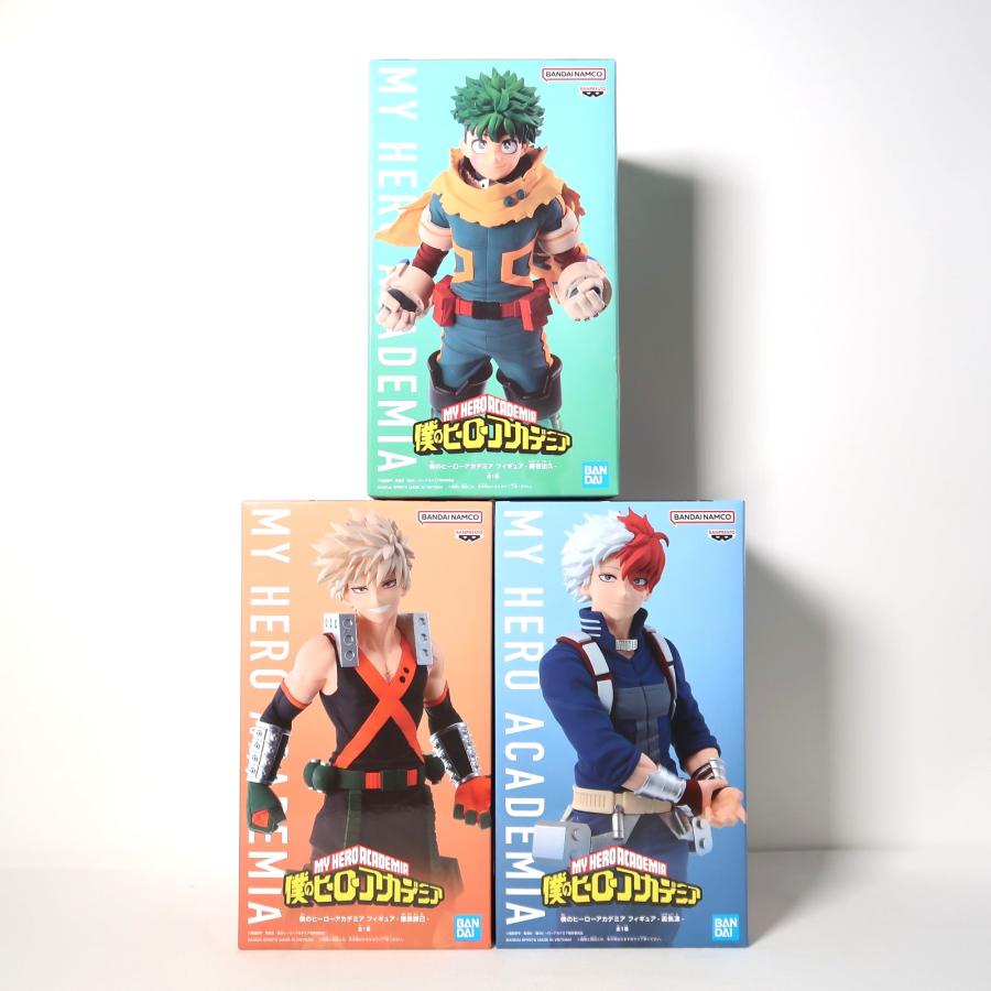 僕のヒーローアカデミア フィギュア 緑谷出久/爆豪勝己/轟焦凍 3種