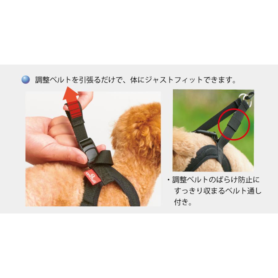anifull 公式】 アニサポ ハーレスト ブラック Sサイズ アニフル 犬用