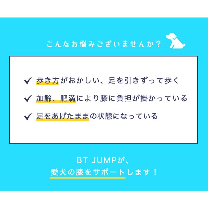 BT JUMP (膝サポーター) 左 XXSサイズ 愛犬の膝のトラブルに 膝