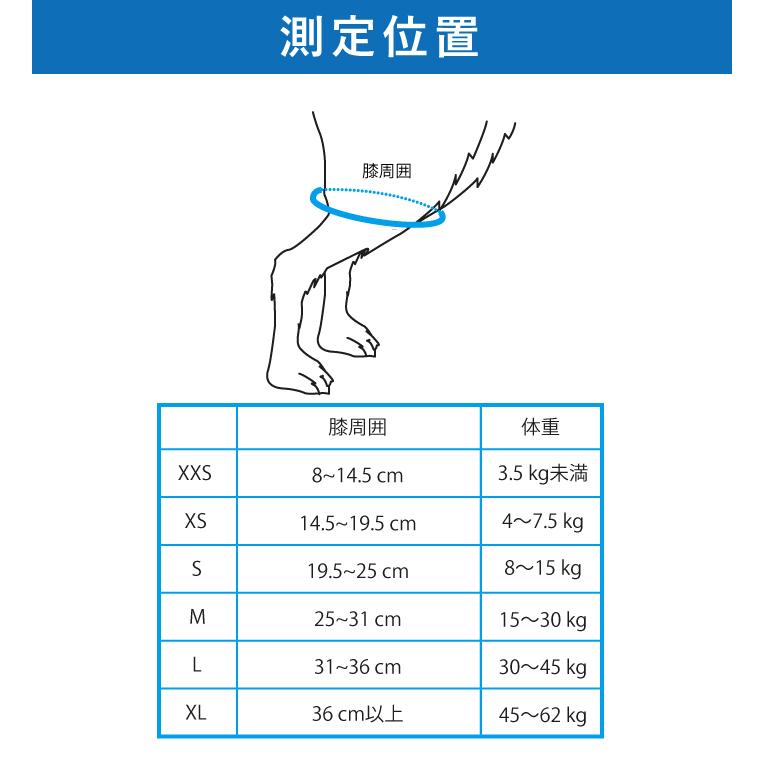 BT JUMP (膝サポーター) 左 XSサイズ 愛犬の膝のトラブルに 膝