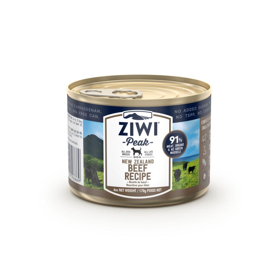 【在庫処分】Ziwipeak ドッグ缶 グラスフェッドビーフ 170gx12缶 ジウィピーク ドッグ缶 グラスフェッドビーフ｜みんなのペット健康専門店