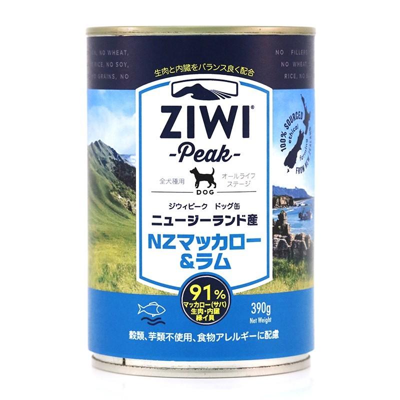 ジウィピーク ドッグ缶 マッカロー&ラム 390g ZIWI(ジウィ) ZIWI-Peak