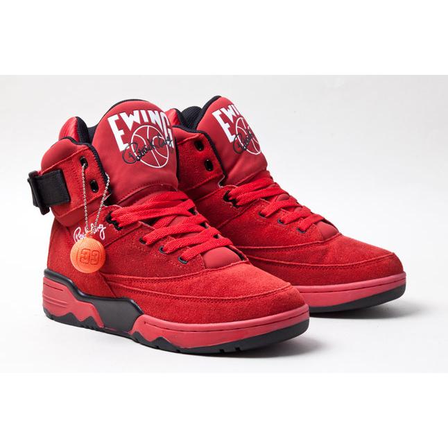 【送料/関税込】Ewing 33 Hi/パトリック・ユーイング アスレチックス/PATRICK EWING ATHLETICS/スエード レッド ハイカット スニーカー バッシュ/1EW90013-601の画像