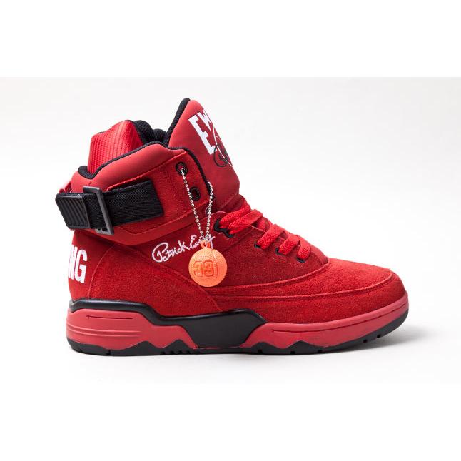 【送料/関税込】Ewing 33 Hi/パトリック・ユーイング アスレチックス/PATRICK EWING ATHLETICS/スエード レッド ハイカット スニーカー バッシュ/1EW90013-601の画像