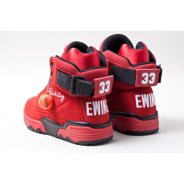 【送料/関税込】Ewing 33 Hi/パトリック・ユーイング アスレチックス/PATRICK EWING ATHLETICS/スエード レッド ハイカット スニーカー バッシュ/1EW90013-601の画像