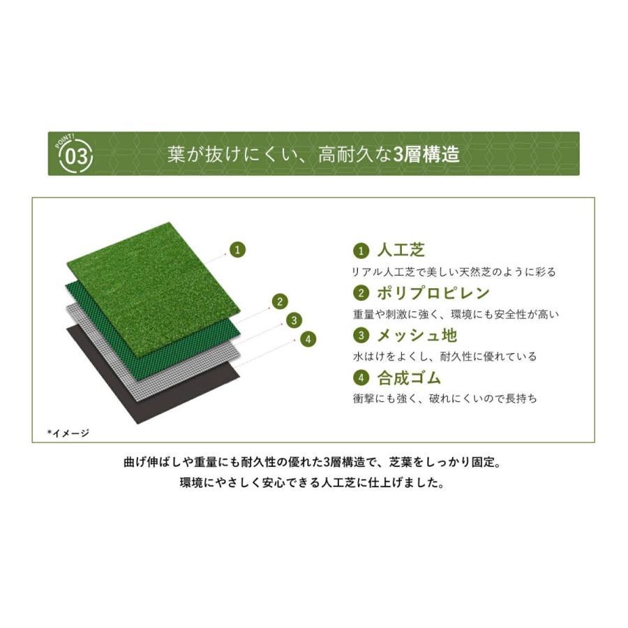 人工芝 ロール リアル 2m×25m 芝丈35mm 固定ピン付 