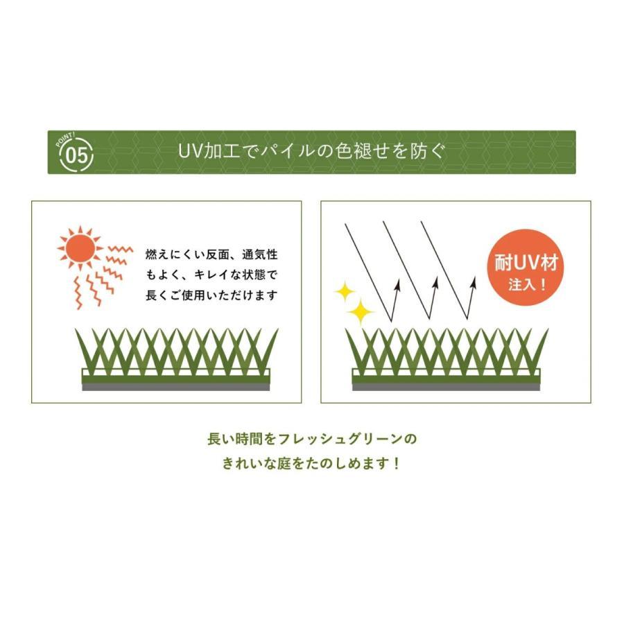 人工芝 ロール リアル 2m×25m 芝丈35mm 固定ピン付 