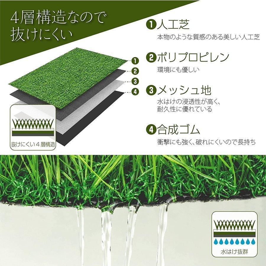人工芝 ロール リアル 2m×25m 芝丈35mm 固定ピン付 