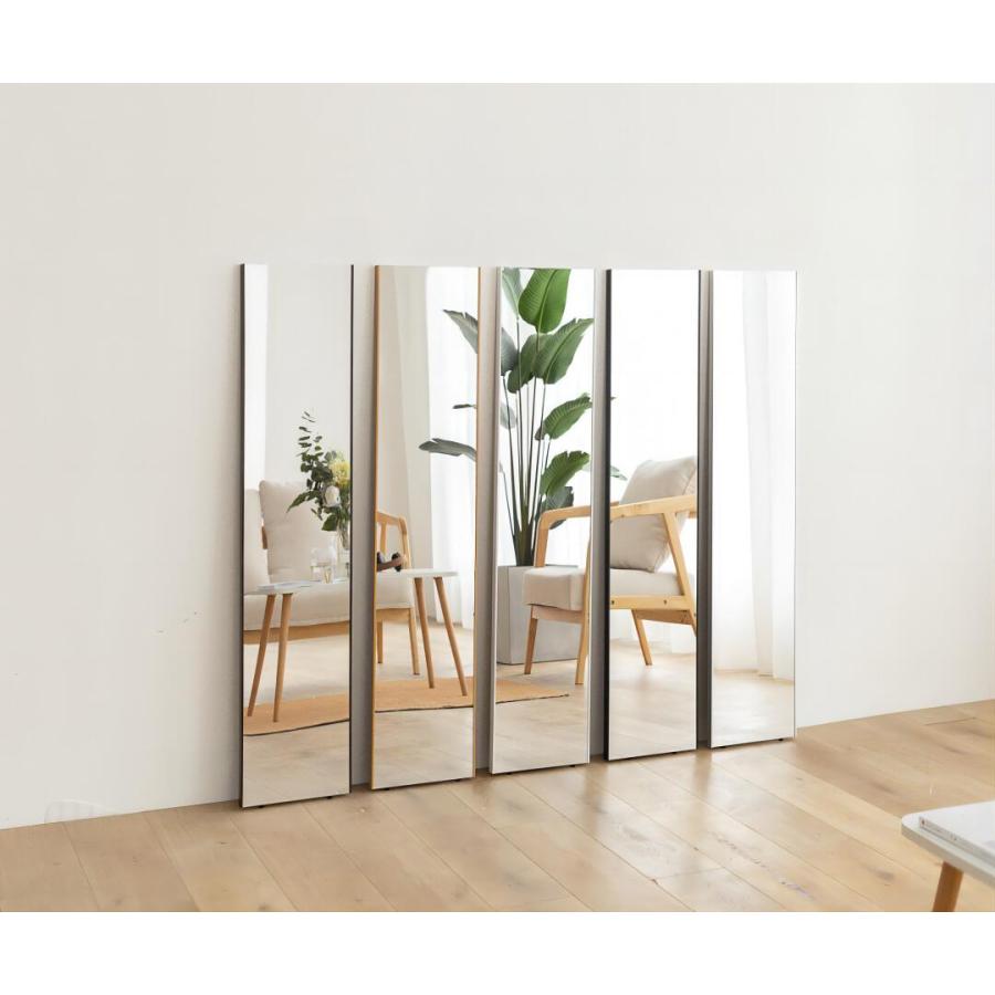 割れない鏡 ウォールミラー 壁掛け 姿見鏡 40×90cm ゴールド 1617楽天