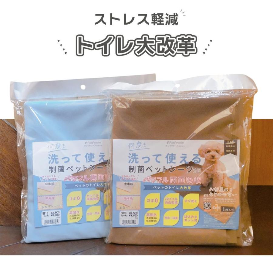 ペット用品 制菌ペットシーツ（5816） L ×3枚（カラーはお任せ）1枚