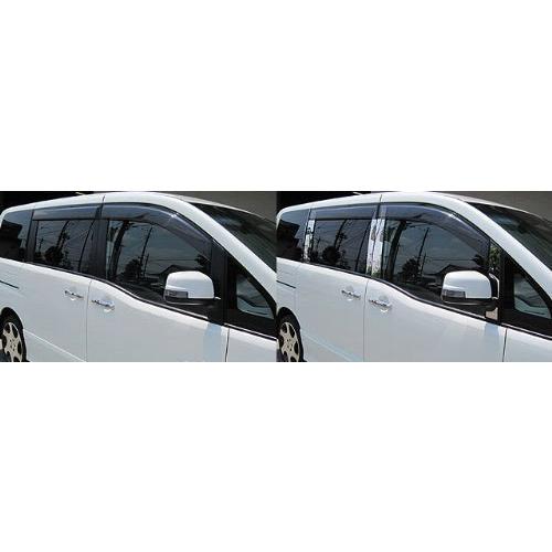 BRIGHTZ セレナ C25 超鏡面メッキピラーパネルカバー 12PC 標準