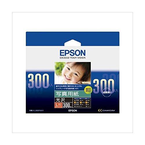 優れた品質 エプソン (業務用セット) 純正プリンタ用紙 写真用紙(光沢) KL300PSKR 300枚入 (×2セット) 写真用紙