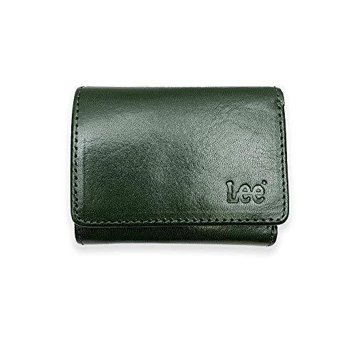 最安値 全8色 グリーン ウォレット 三つ折り財布コンパクト 高級イタリアンレザー リー Lee 長財布 Populationmalawi Org