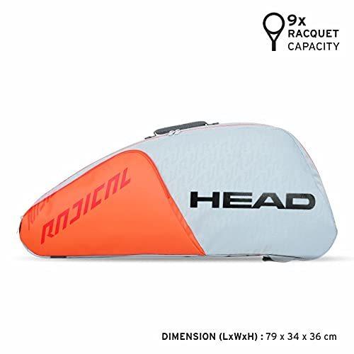 ヘッド(HEAD) 硬式テニス ラケットバック RADICAL 9R SUPERCOMBI 9本収納可能 283511 スポーツ バッグ F1201601074(10693円)