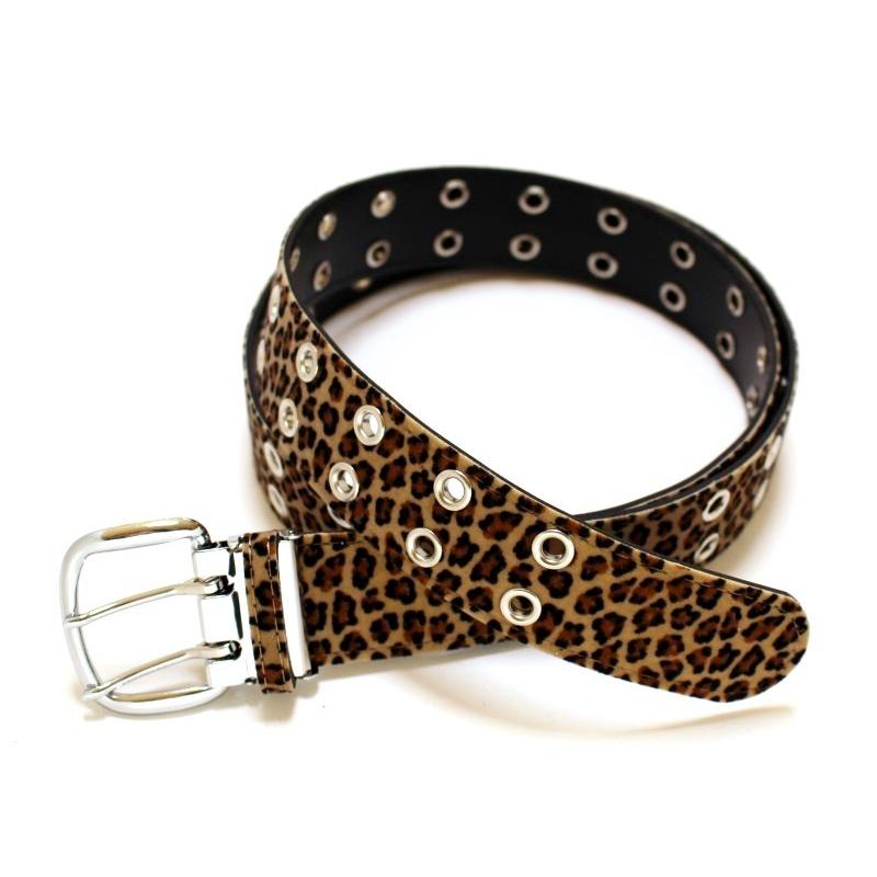 ダブルアイレット ベルト ブラウンパンサー 40ミリ 2ピン 二つ穴 日本