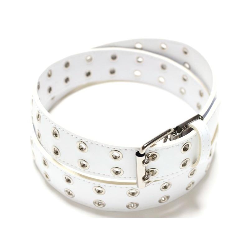 【SONIA RYKIEL】WHITE レザー フリンジ+アイレット ベルト SONIA RYKIEL】WHITE レザー フリンジ+アイレット ベルト