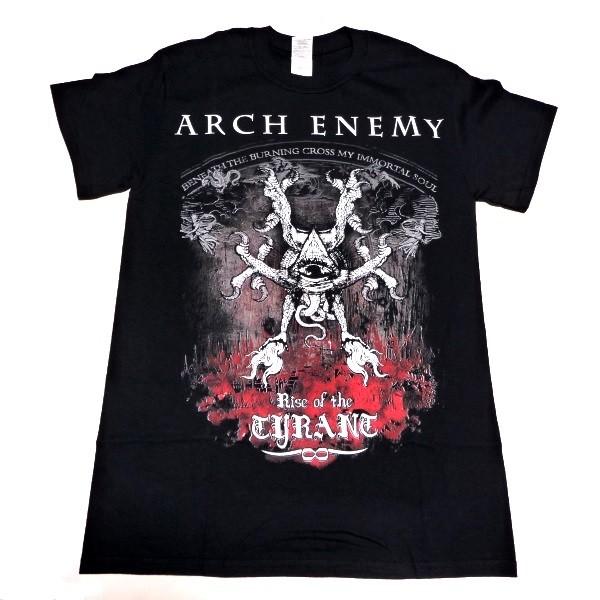 ARCH ENEMY アーチエネミー Rise Of The Tyrant Black T-Shirt オフィシャル バンドＴシャツ / 2枚までメール便対応可｜animal-rock